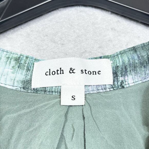 Cloth & Stone Maxi Dress Womens Small Multicolored Button Front Anthropologie - Picture 10 of 11